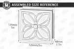 Conjunto de caixas de presente com flores cortadas a laser - Imagem 12