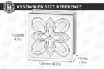 Conjunto de caixas de presente com flores cortadas a laser - Imagem 13