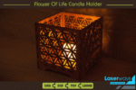 Porta-Velas Flor da Vida Lanterna de Chá - Imagem 4