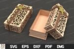 Conjunto de caixas de presente cortadas a laser em SVG - Imagem 5