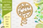 Kit de decoração de aniversário com corte a laser - Imagem 3