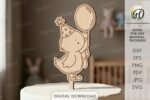 Conjunto de enfeites para bolo de aniversário infantil a laser - Imagem 4