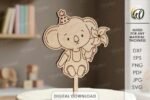 Conjunto de enfeites para bolo de aniversário infantil a laser - Imagem 2