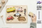 Quebra-cabeça infantil cortado a laser