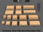 Caixa cortada a laser com tampa articulada - 16 tamanhos - Imagem 7