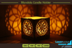 Porta-velas Mandala Lotus, Lanterna de Chá - Imagem 2