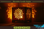 Porta-Velas Mandala Estrela, Lanterna de Chá