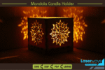 Porta-Velas Mandala Estrela, Lanterna de Chá - Imagem 2
