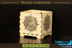 Porta-Velas Mandala Estrela, Lanterna de Chá - Imagem 4