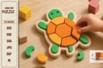 Quebra-cabeça de tartaruga Montessori em formato SVG - Imagem 3