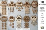 Kit de Decorações de Parede Personalizadas para o Dia dos Pais