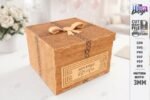 Conjunto de caixas de presente personalizadas cortadas a laser - Imagem 2