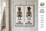 Kit de placas para banheiro cortadas a laser - Imagem 2
