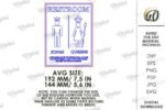 Kit de placas para banheiro cortadas a laser - Imagem 11