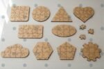 Pacote de arquivos SVG para quebra-cabeças simples cortados a laser. - Imagem 2