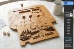 Jogo de tabuleiro Cribbage para viagem com laser - Imagem 3
