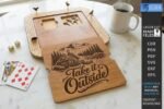 Jogo de tabuleiro Cribbage para viagem com laser - Imagem 7