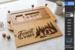 Jogo de tabuleiro Cribbage para viagem com laser - Imagem 8