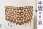 Conjunto de suportes de canto para chaves cortados a laser - Imagem 6