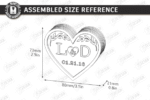 Conjunto de caixas para alianças de casamento cortadas a laser - Imagem 7