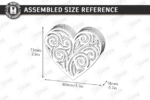 Conjunto de caixas para alianças de casamento cortadas a laser - Imagem 10