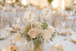 Conjunto de números de mesa para casamento em SVG para corte a laser