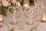Conjunto de números de mesa para casamento em SVG