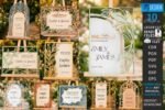 Kit de placas de boas-vindas para casamento cortadas a laser