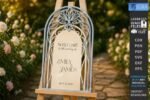Kit de placas de boas-vindas para casamento cortadas a laser - Imagem 6