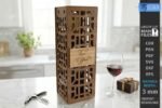 Conjunto de caixas de presente para garrafas de vinho cortadas a laser - Imagem 5