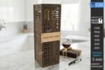 Conjunto de caixas de presente para garrafas de vinho cortadas a laser - Imagem 3